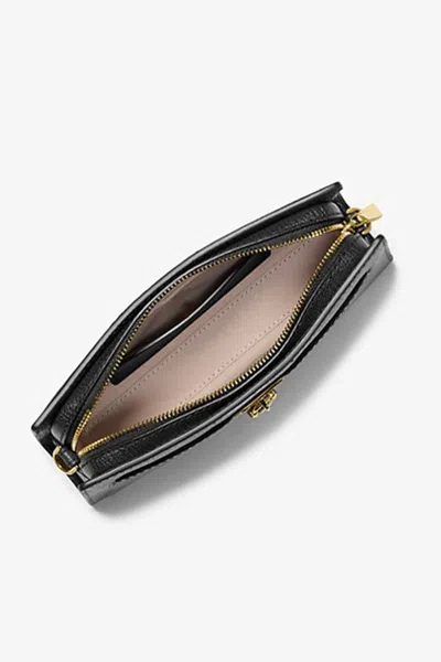 Michael Kors Hamilton Moderne Extra-small Leather Convertible Crossbody Bag In Black