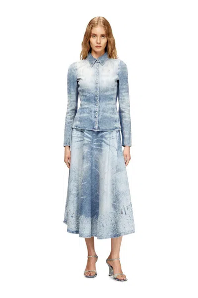 Diesel Buttoned Shirt In Blue