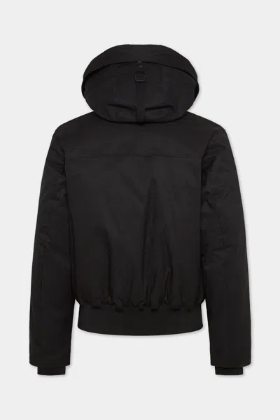 Dsquared2 Giubbino Techno Down Bomber In Nylon In Black