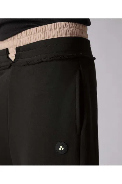 Peuterey Classic Tailored Trousers With Straight Leg Cut In Black