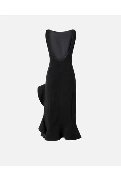 Pinko Ruffled Midi Skirt In Nude