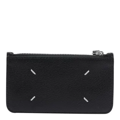 Maison Margiela Four Stitches Cards Holder In Black