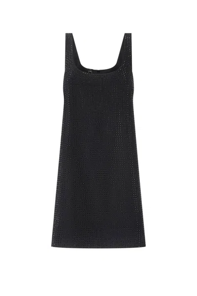 Pinko Black Aroa Dress In Black