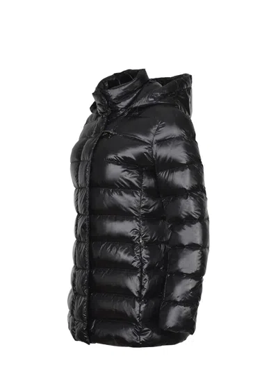 Fay Urban High-neck Padded Coat In Black