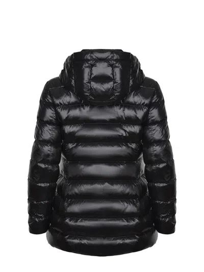 Fay Urban High-neck Padded Coat In Black