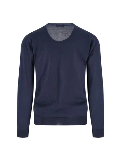 John Smedley Petworth Cardigan In Blue