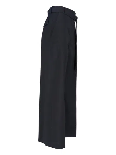 Eudon Choi Tailored Black Trousers With Straight-leg Cut In Black
