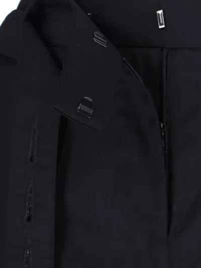 Eudon Choi Tailored Black Trousers With Straight-leg Cut In Black