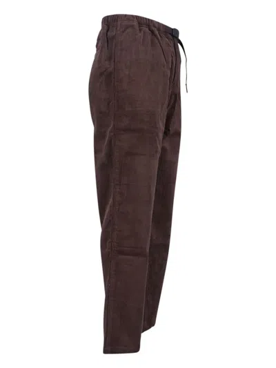 Gramicci Velvet Pants In Brown