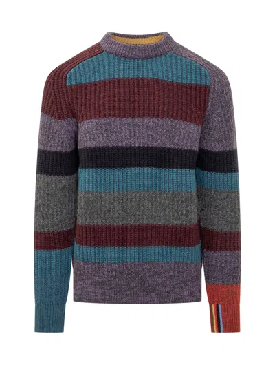 Barbour X Paul Smith Multicolor Striped Sweater In Multi