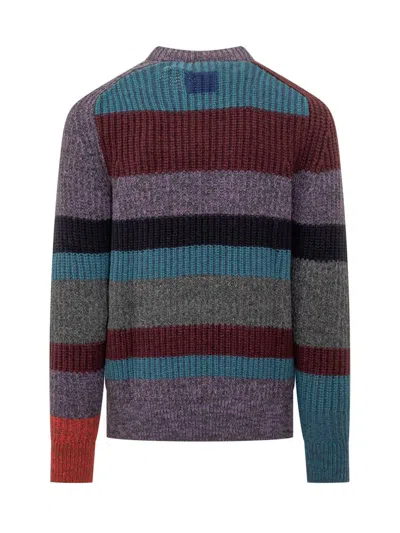Barbour X Paul Smith Multicolor Striped Sweater In Multi