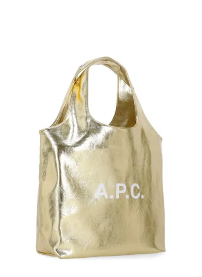 Apc Ninon Shopping Bag In Gold