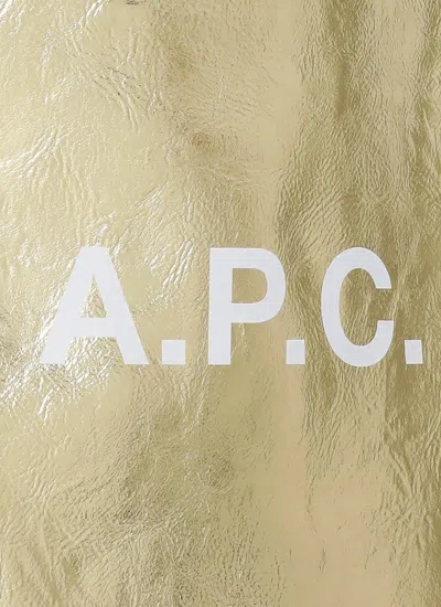 Apc Ninon Shopping Bag In Gold