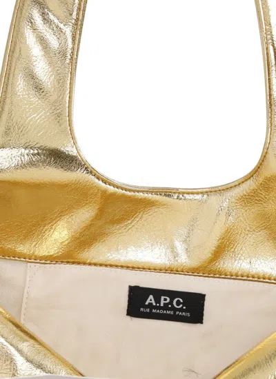 Apc A.p.c. Ninon Shopper Bag - Synthetic - Gold In Gold
