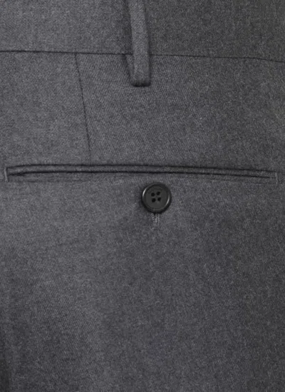 Incotex Straight Trousers With Belt Loops And Pockets In Gray