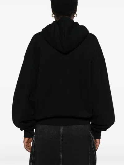 Off-white Big Logo Bookkish Hoodie In Black