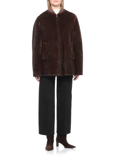 Valentini 1972 Zipped Pocket Jacket In Brown