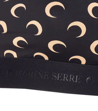 Marine Serre Crescent Moon Print Top In Black