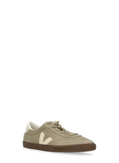 Veja Leather Sneakers In Gray