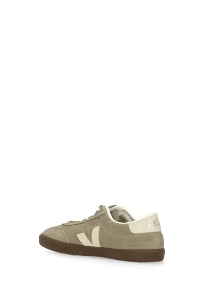 Veja Leather Sneakers In Gray