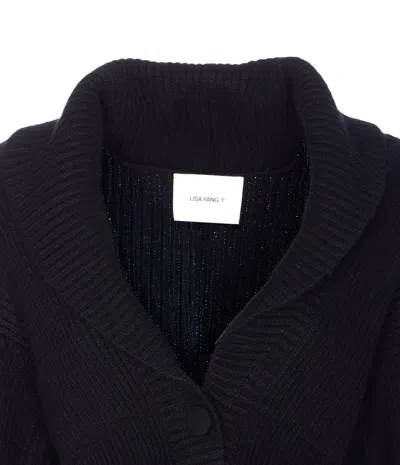 Lisa Yang Alessandra Cashmere Cardigan In Black