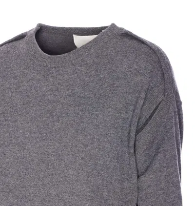 Lisa Yang Othelia Cut-out Sweater In Gray