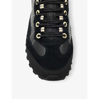 Allsaints Nevis Cleated Sneaker In Black