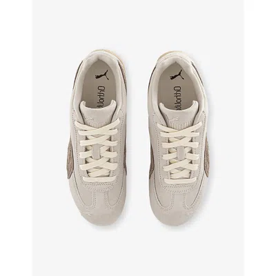 Puma Womens Elevated Warm White Ice Speedcat Og Suede Trainers In Pattern