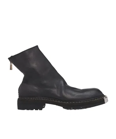 Guidi Men Back Zip Big Daddy Boot In Black