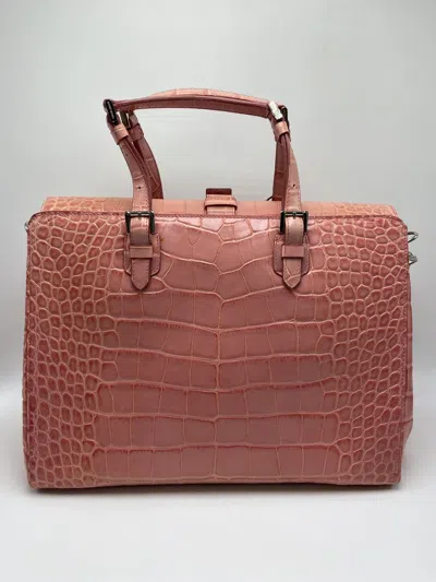 Giorgio Armani Double Handle Shoulder Bag In Brown