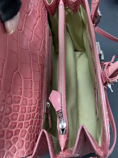 Giorgio Armani Double Handle Shoulder Bag In Brown