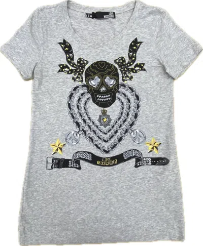 Moschino Short-sleeved T-shirt In Gray