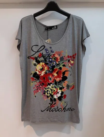 Moschino Short-sleeved T-shirt In Gray