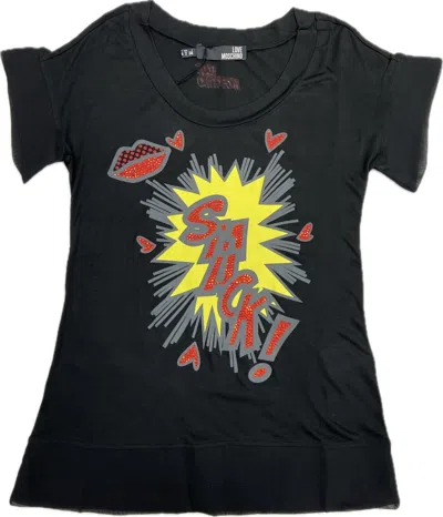 Moschino Short-sleeved T-shirt In Black