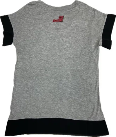 Moschino Short-sleeved T-shirt In Gray