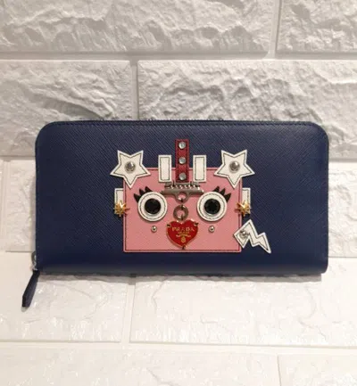 Prada Rectangular Wallet In Blue