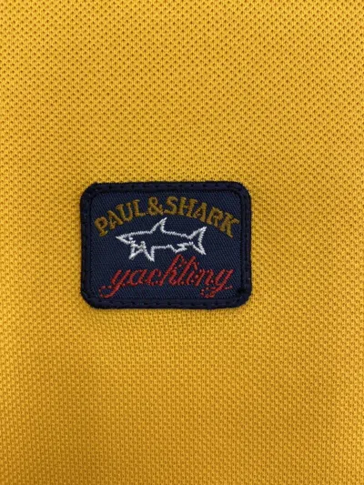 Paul & Shark Short-sleeved Polo Shirt In Yellow