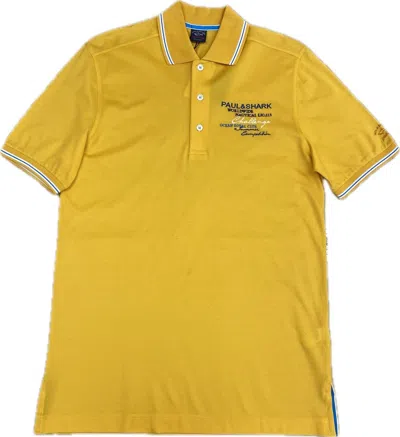Paul & Shark Short-sleeved Polo Shirt In Yellow
