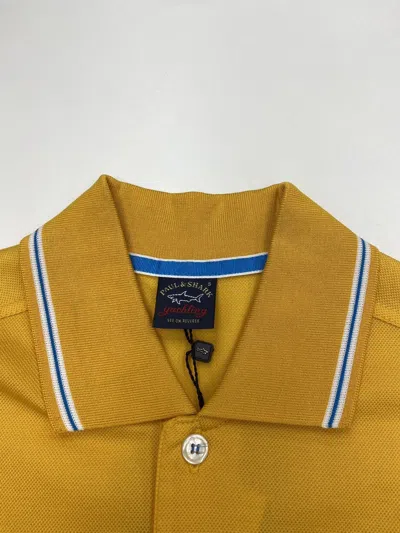 Paul & Shark Short-sleeved Polo Shirt In Yellow