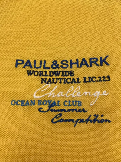 Paul & Shark Short-sleeved Polo Shirt In Yellow