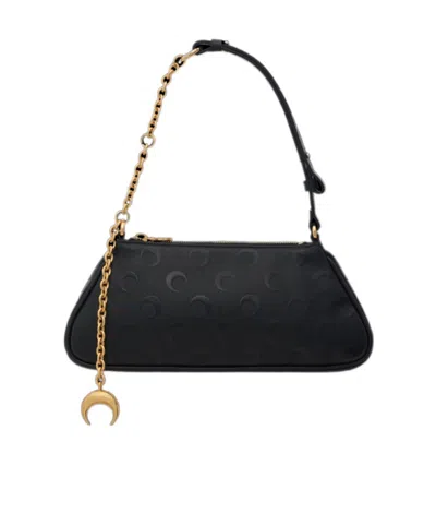 Marine Serre Moon Canvas Core Small Clutch Bag In Black
