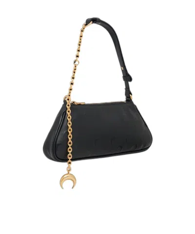 Marine Serre Moon Canvas Core Small Clutch Bag In Black