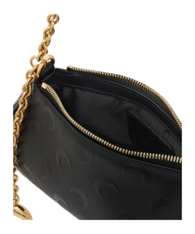 Marine Serre Moon Canvas Core Small Clutch Bag In Black
