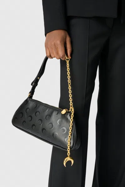 Marine Serre Moon Canvas Core Small Clutch Bag In Black
