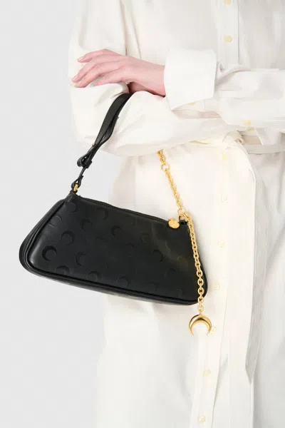 Marine Serre Moon Canvas Core Small Clutch Bag In Black