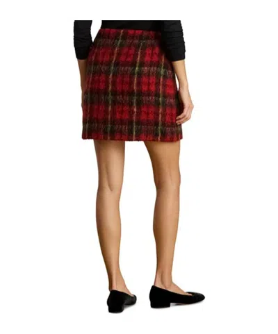 Ralph Lauren Womens Plaid Pencil Mini Skirt 0p 18 In Brown