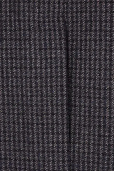 Tagliatore Houndstooth-pattern Coat In Gray