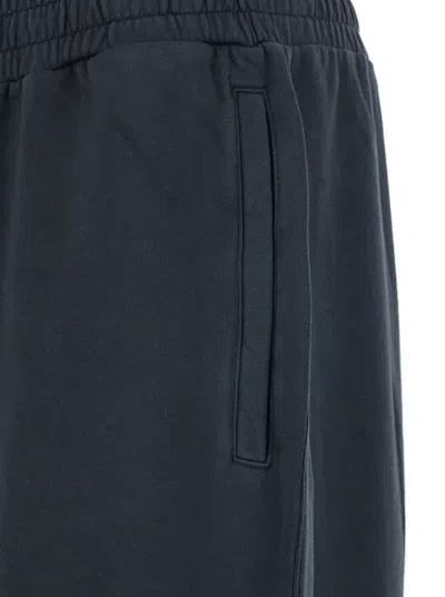 44 Label Group Men Black Pants With Elastic Waist And Drawstring Hem In Tech Fabric Man In Blue