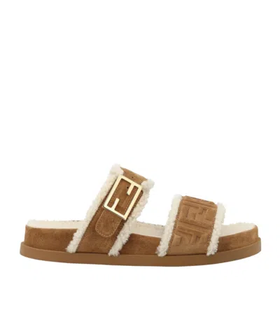 Fendi Neutrals Boots Women In Brown