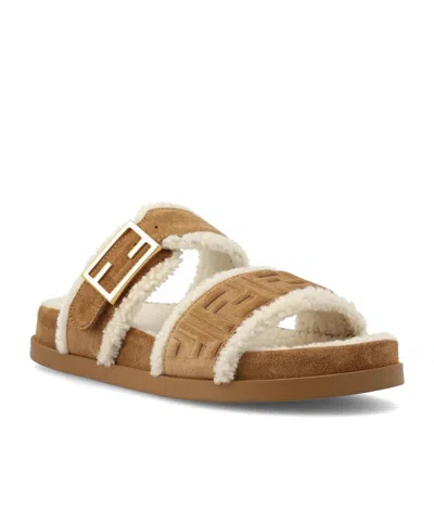 Fendi Neutrals Boots Women In Brown